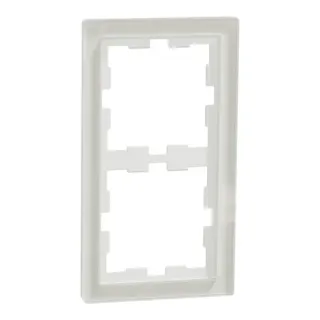 Merten Rahmen 2f.kristallws D-Life Glas MEG4020-6520 (weiß, Retail)
