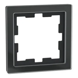 Merten Rahmen 1-fach (schwarz (matt), Retail)