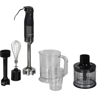 Kenwood Triblade XL Pro Stabmixer HBM80.322BK (schwarz/anthrazit, 1.200 Watt, mit Zerkleinerer und Schneebesen)