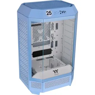 Thermaltake The Tower 300 Hydrangea Blue, Tower-Gehäuse (hellblau, Tempered Glass)