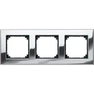 Merten Metallrahmen dreifach (chrom, Retail)