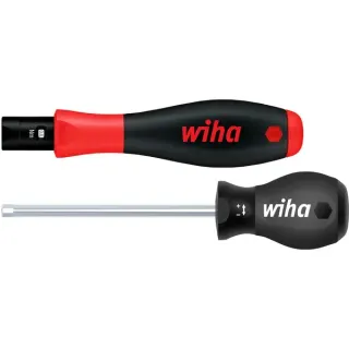 Wiha Drehmoment-Schraubendreher TorqueVario-S (schwarz/rot, 2-teilig, 0,1 - 0,6Nm)
