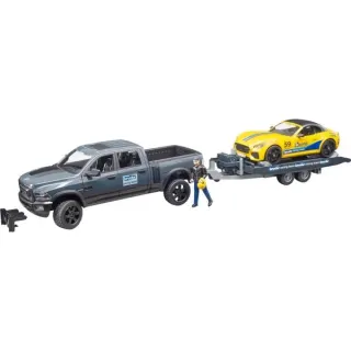 bruder 02504 RAM 2500 Power Wagon und Roadster Bruder Racing Team, Modellfahrzeug