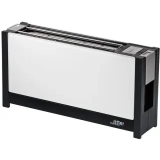 ritter Langschlitz-Toaster volcano 5 (weiß/schwarz, 950 Watt, für 2 Scheiben Toast)
