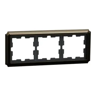 Merten D-Antik Metallrahmen 3-fach Rahmen (Retail)
