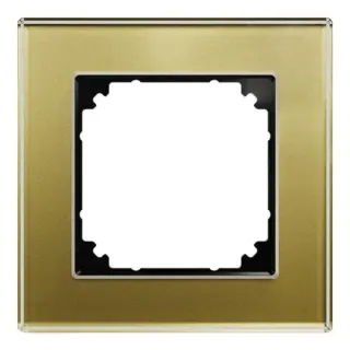 Merten Echtglasrahmen einfach (gold, Retail)