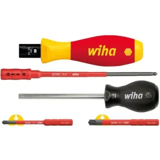 Wiha Drehmoment-Schraubendreher Set TorqueVario-S electric (rot/gelb, 5-teilig, 1 - 5Nm)