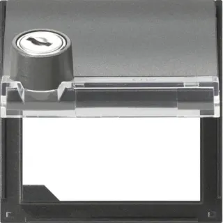 Gira Zentralplatte Klappdeckel, Adapter (anthrazit, Retail)