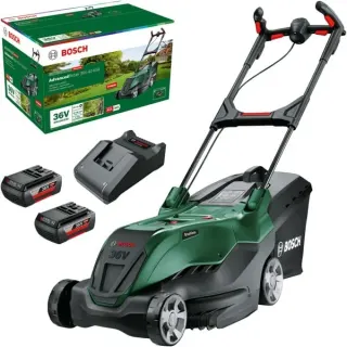 Bosch Heimwerken & Garten Akku-Rasenmäher AdvancedRotak 36V-40-650, 36Volt (grün/schwarz, 2x Li-Ionen Akku 2,0Ah, POWER FOR ALL)