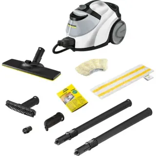 Kärcher SC 5 EasyFix Iron Plug, Dampfreiniger (weiß/schwarz, 2.200 Watt, Dampfdruck-Bügeleisen-Anschluss)