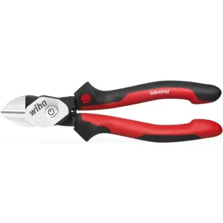 Wiha Hochleistungs-Seitenschneider BiCut Industrial, Schneid-Zange (schwarz/rot, mit DynamicJoint)