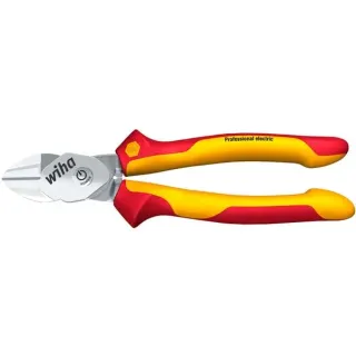 Wiha Hochleistungs-Seitenschneider BiCut Professional electric, Schneid-Zange (rot/gelb, mit DynamicJoint)