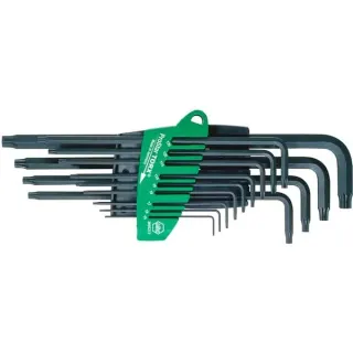 Wiha Stiftschlüssel-Set im ProStar Halter, Sechsrund, Schraubendreher (schwarz, 13-teilig)