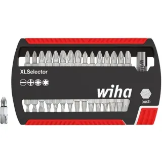 Wiha Bit-Satz XLSelector Standard, 31-teilig (schwarz/rot, 25mm, 1/4")