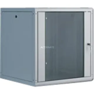 Digitus 483-mm-Wandschrank, 12 HE, IT-Schrank (grau, 12 Höheneinheiten)