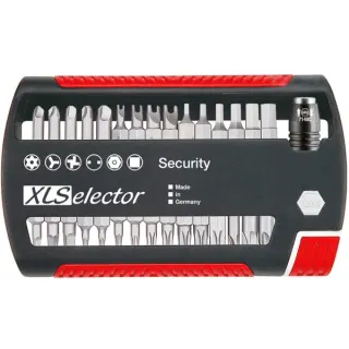 Wiha Bit-Satz XLSelector Security, 31-teilig (schwarz/rot, 25mm, 1/4")