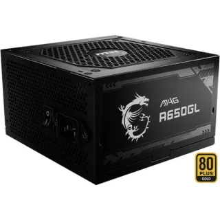 MSI MAG A650GL, PC-Netzteil (schwarz, 4x PCIe, Kabelmanagement, 650 Watt)