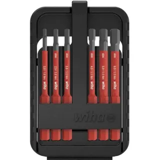 Wiha Bit-Satz slimBit electric, Innensechskant (rot, 7-teilig)
