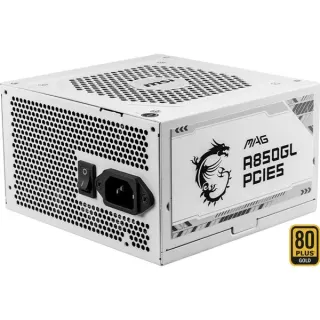 MSI MAG A850GL PCIE5 WHITE, PC-Netzteil (weiß, 1x 12VHPWR, 4x PCIe, Kabelmanagement, 850 Watt)