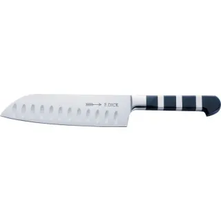 DICK Serie 1905 Santoku Kullenschliff, 18cm, Messer (schwarz/silber)