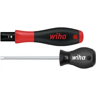 Wiha Drehmoment-Schraubendreher TorqueVario-S (schwarz/rot, 2-teilig, 0,04 - 0,46Nm)