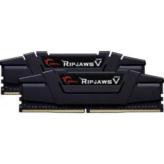 G.Skill DIMM 32 GB DDR4-4000 (2x 16 GB) Dual-Kit, Arbeitsspeicher (schwarz, F4-4000C18D-32GVK, Ripjaws V, INTEL XMP)