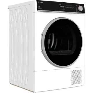 SHARP KD-NHH8S8GW3-DE, Wärmepumpentrockner (weiß)