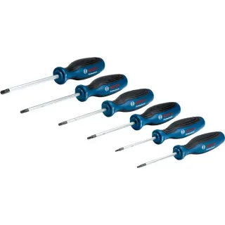 Bosch Professional Schraubendreher-Set TX Professional, 6-teilig (blau/schwarz)