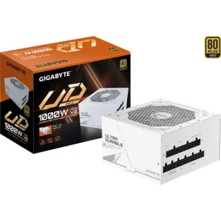 GIGABYTE GP-UD1000GM PG5 V2 ICE, PC-Netzteil (weiß, 1x 12-Pin High Power GPU, 5x PCIe, Kabel-Management, 1000 Watt)