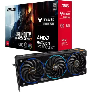 ASUS Radeon RX 9070 XT TUF GAMING OC COD Black Ops 7 Edition, Grafikkarte (schwarz, RDNA4, GDDR6, 3x DisplayPort, 1x HDMI 2.1)