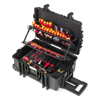 Wiha Werkzeug-Set Elektriker Competence XXL II (rot/gelb, 116-teilig, mit Trolley-Koffer)