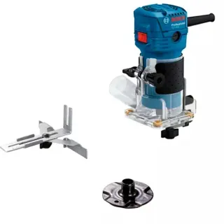 Bosch Professional Kantenfräse GLF 55-6 Professional, Oberfräse (blau, 550 Watt)