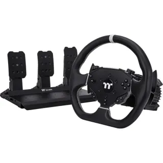 Thermaltake G6 Direct Drive Racing Wheel mit Pedale Bundle, Simulatoren-Set (schwarz)