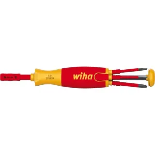 Wiha Schraubendreher mit Bit Magazin LiftUp electric (rot/gelb, 7-teilig)