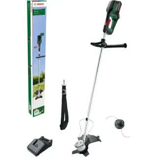 Bosch Heimwerken & Garten Akku-Rasentrimmer Advanced Brushcut 36V-23-750, 36Volt (grün/schwarz, Li-Ionen Akku 2,0Ah, POWER FOR ALL)