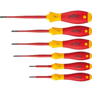 Wiha Schraubendreher-Set SoftFinish electric slimFix, 6-teilig (rot/gelb)