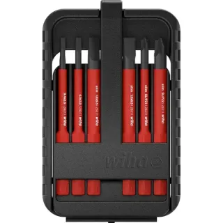 Wiha Bit-Satz slimBit electric, Schlitz (rot, 7-teilig)