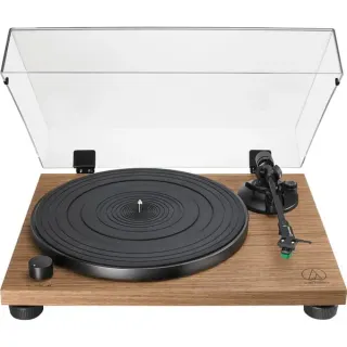 Audio-Technica AT-LPW40WN, Plattenspieler (schwarz/holz, Integrierter Phono-Vorverstärker, Manuelle Bedienung)