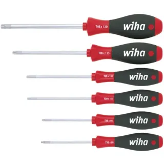 Wiha Schraubendreher-Set SoftFinish, 6-teilig (schwarz/rot)