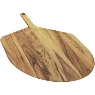 Gozney Akazienholz Pizzaschieber & Servierbrett XL, 16", Schneidebrett (für Pizzen bis ca. Ø 40cm)