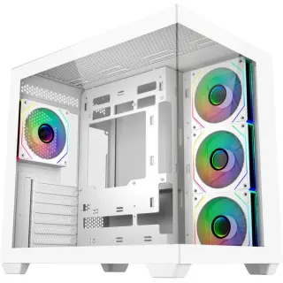 Cooler Master Elite 681 , Tower-Gehäuse (weiß, Tempered Glass x 2)