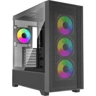 Xilence Flux X916.ARGB, Tower-Gehäuse (schwarz, Tempered Glass)