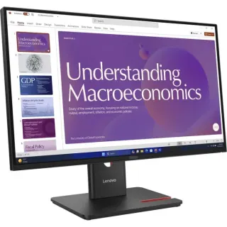 Lenovo ThinkVision T24D-40, LED-Monitor (60.5 cm (23.8 Zoll), schwarz, FullHD, IPS, DP, HDMI, USB-Hub, Daisy-Chain, 120Hz Panel)
