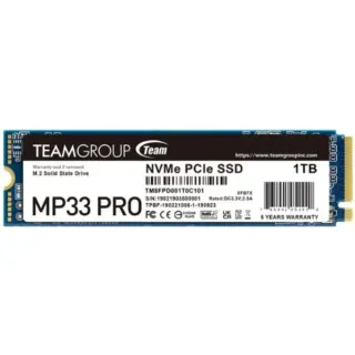 Team Group MP33 PRO 1 TB, SSD (PCIe 3.0 x4, NVMe 1.3, M.2 2280)