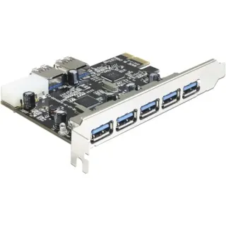 DeLOCK PCI Express Karte >5x ext +2x int.USB3.0, Controller
