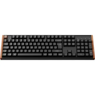 Keychron K10 HE, Gaming-Tastatur (schwarz/holz, DE-Layout, Gateron Double-Rail Magnetic Nebula, Hot-Swap, Aluminiumrahmen, RGB)