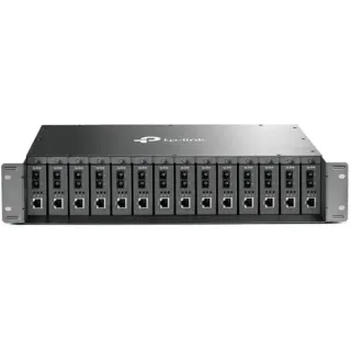 TP-Link TL-MC1400, Gehäuse (grau, 2 HE, Retail)
