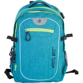 Schildkröt Wheel Bee Revolution , Rucksack (türkis, LED, 30 Liter)