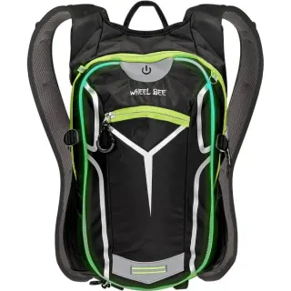 Schildkröt Wheel Bee Stelvio Bike , Rucksack (schwarz, LED, 18 Liter)
