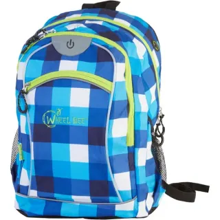 Schildkröt Wheel Bee Night Vision , Rucksack (blau/weiß, LED, 30 Liter)
